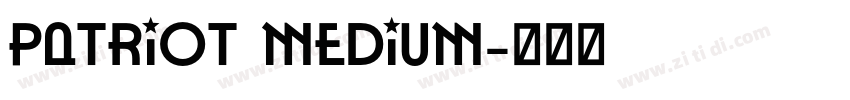Patriot Medium字体转换